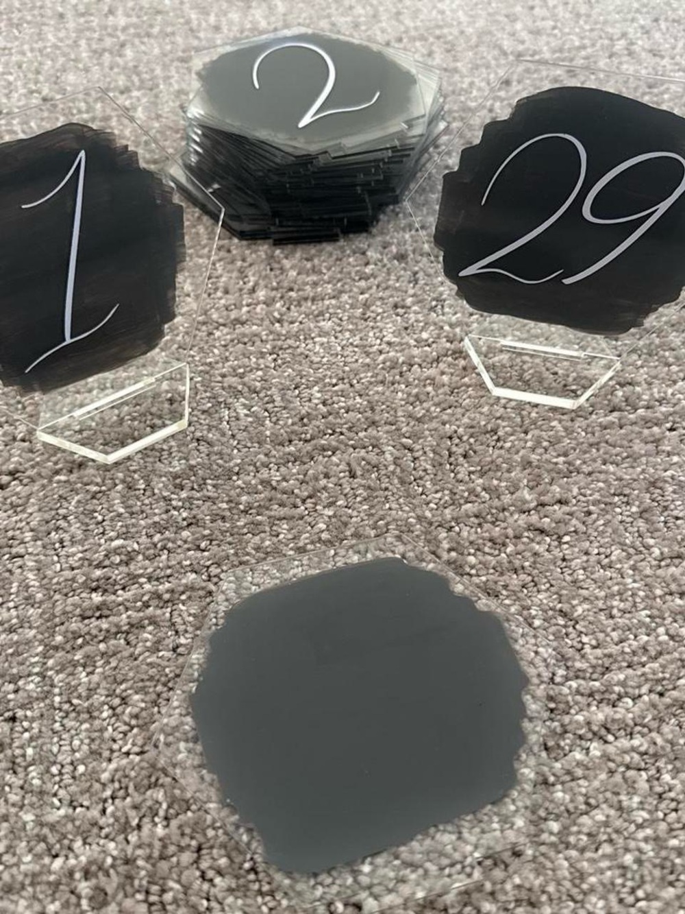 Acrylic Table Numbers - Picture 2 of 3